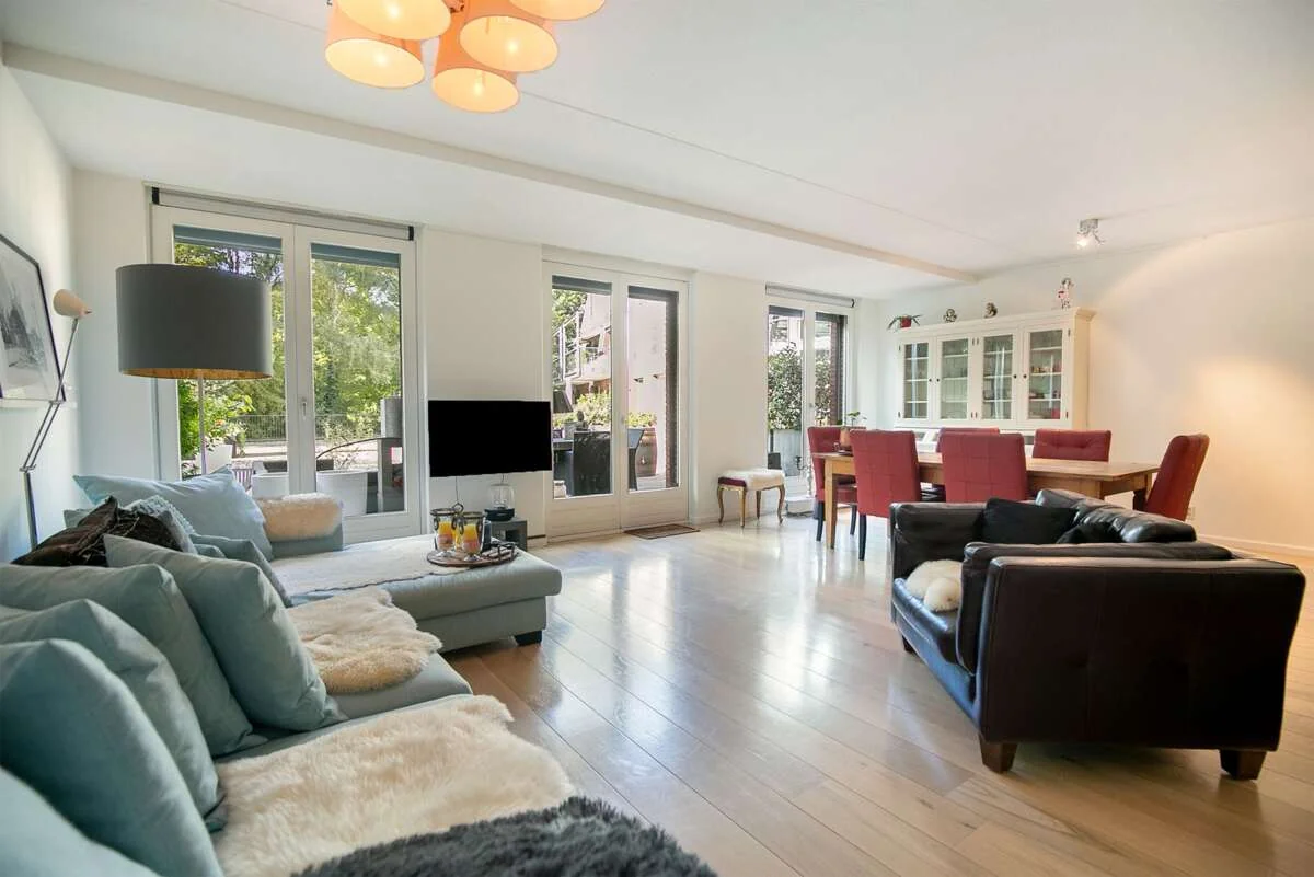 geblurde versie van de foto als achtergrond