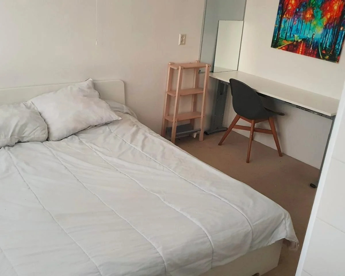 geblurde versie van de foto als achtergrond