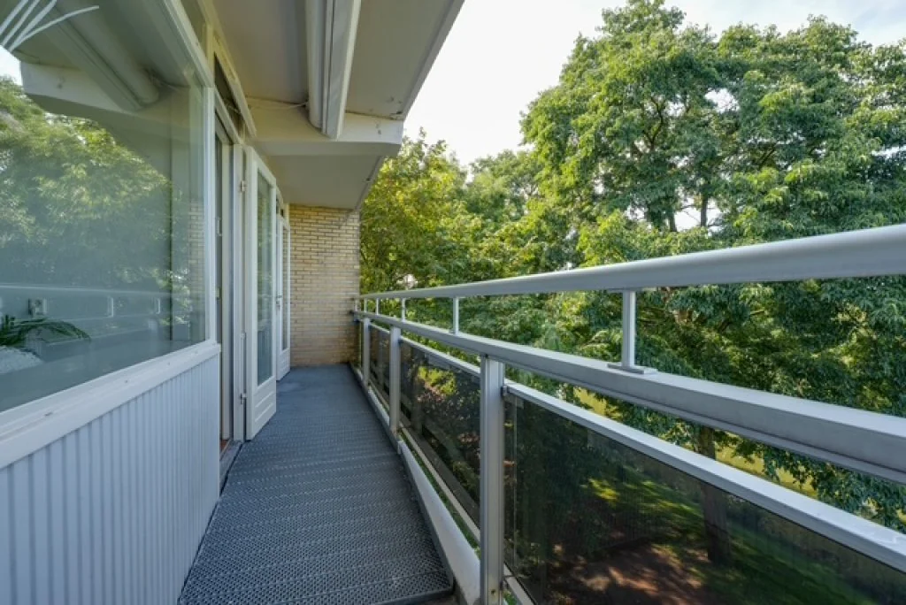 geblurde versie van de foto als achtergrond