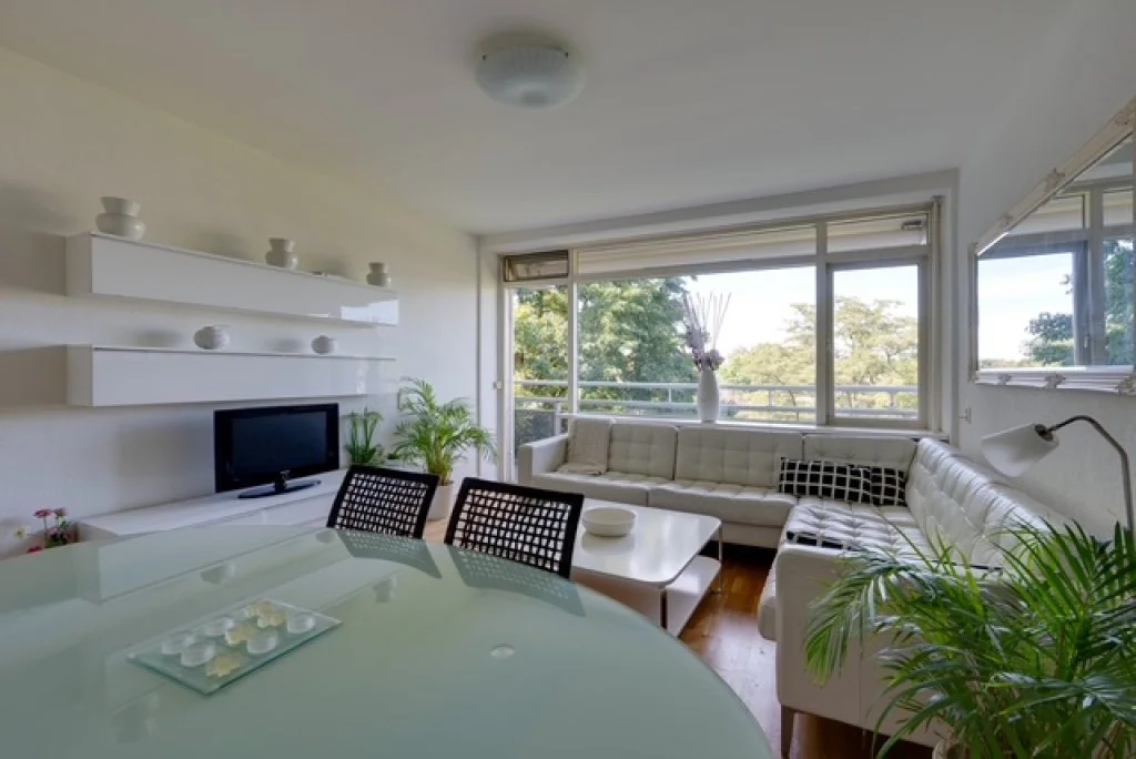 geblurde versie van de foto als achtergrond