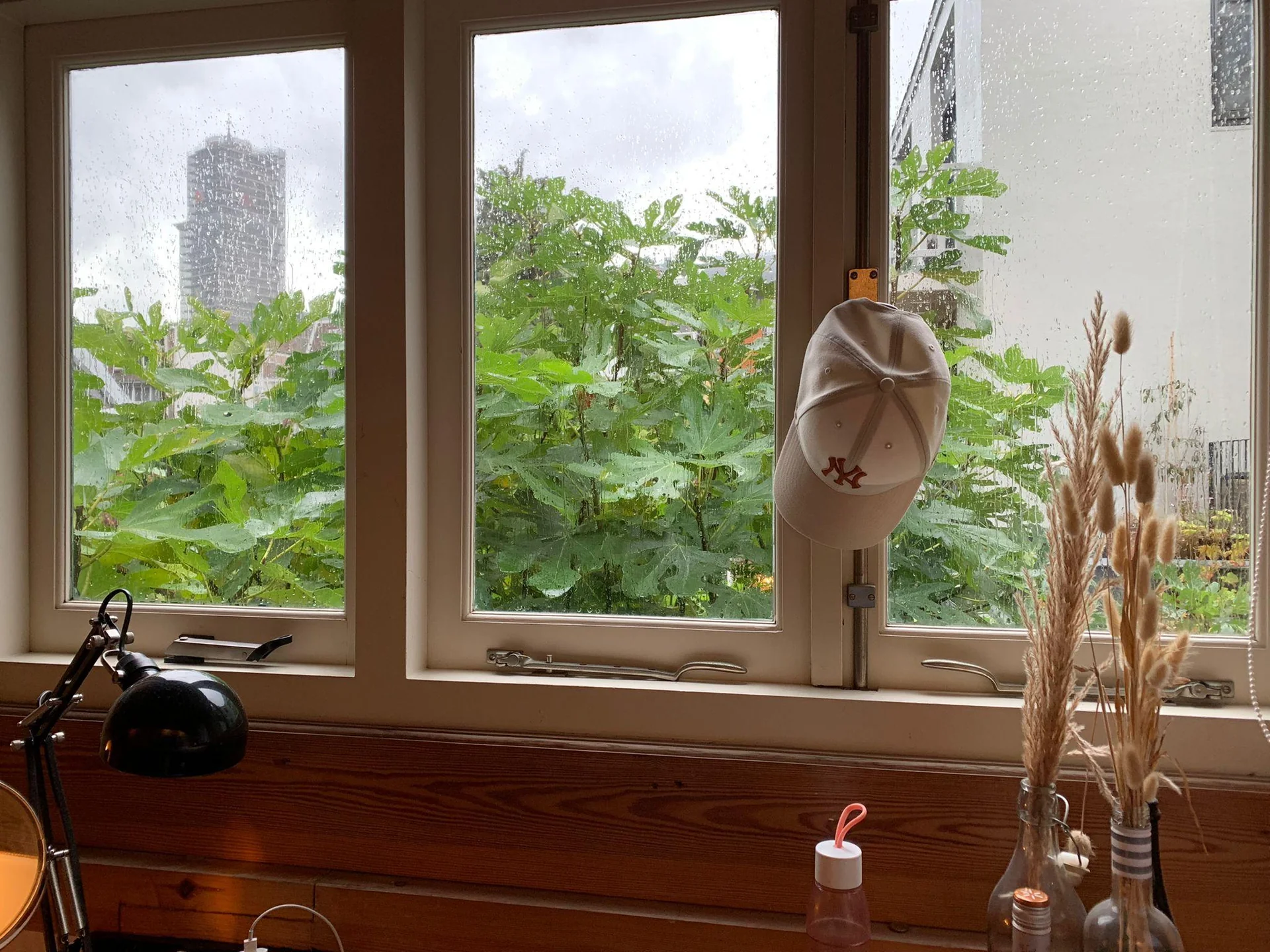 geblurde versie van de foto als achtergrond