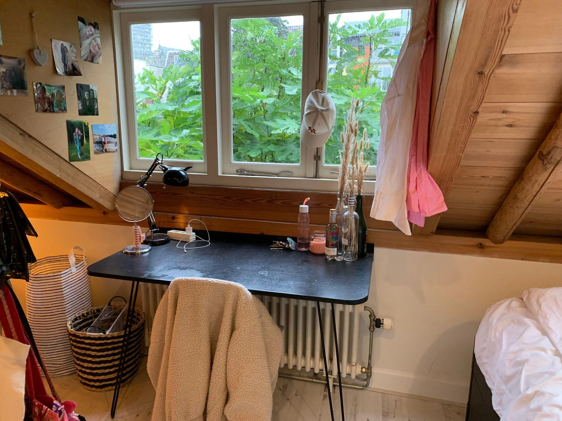 geblurde versie van de foto als achtergrond