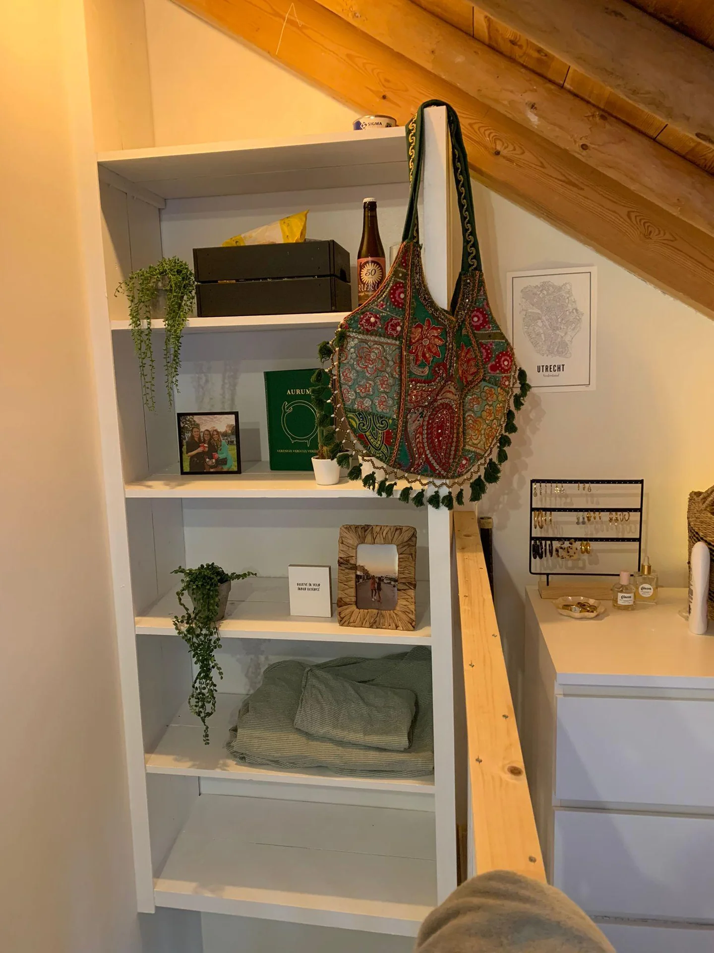 geblurde versie van de foto als achtergrond