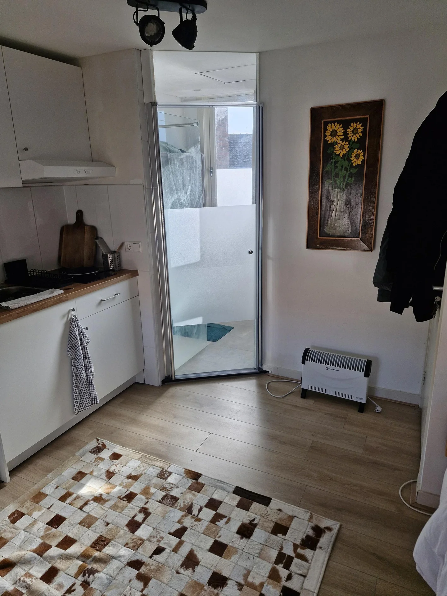 geblurde versie van de foto als achtergrond