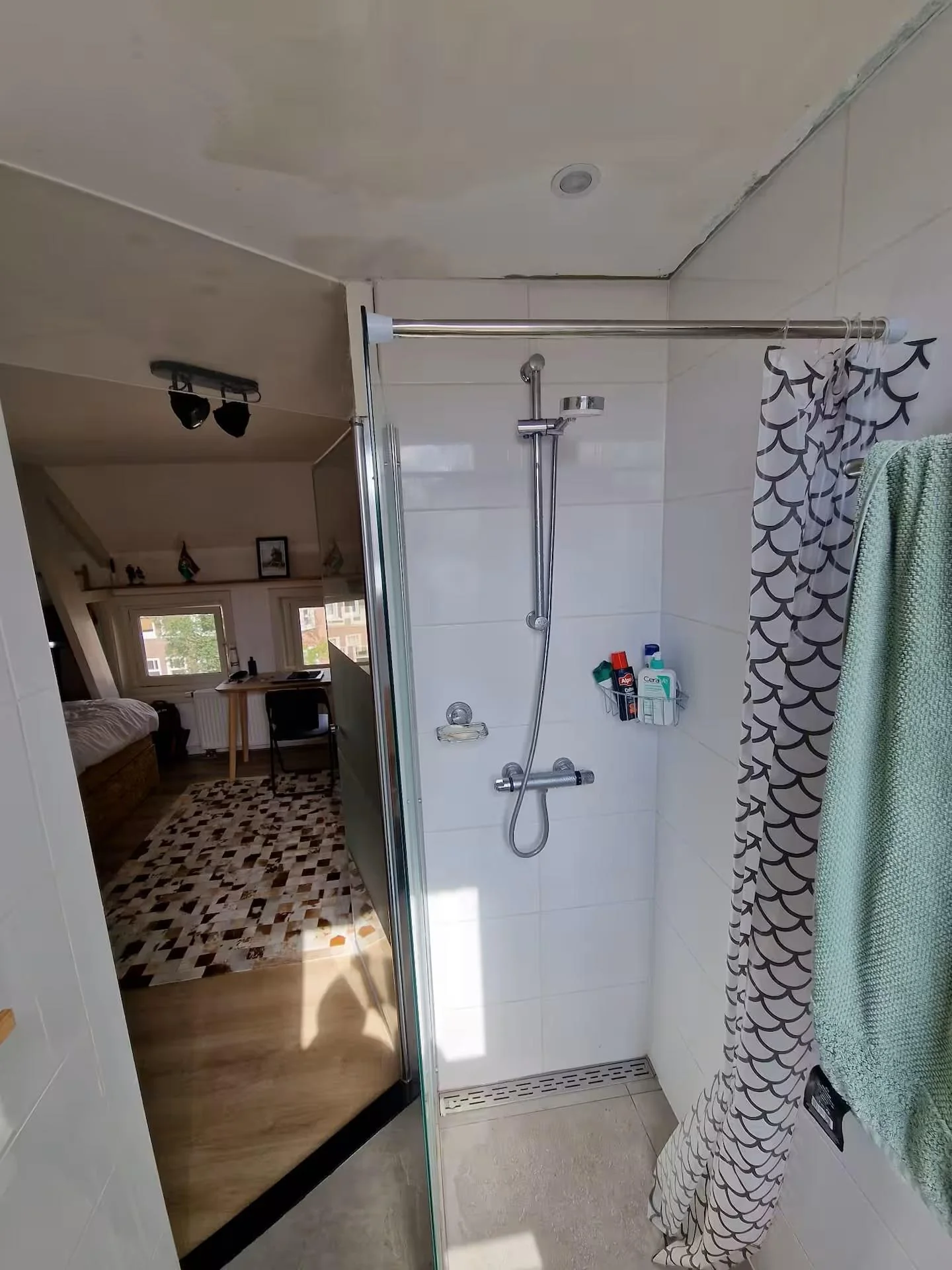 geblurde versie van de foto als achtergrond