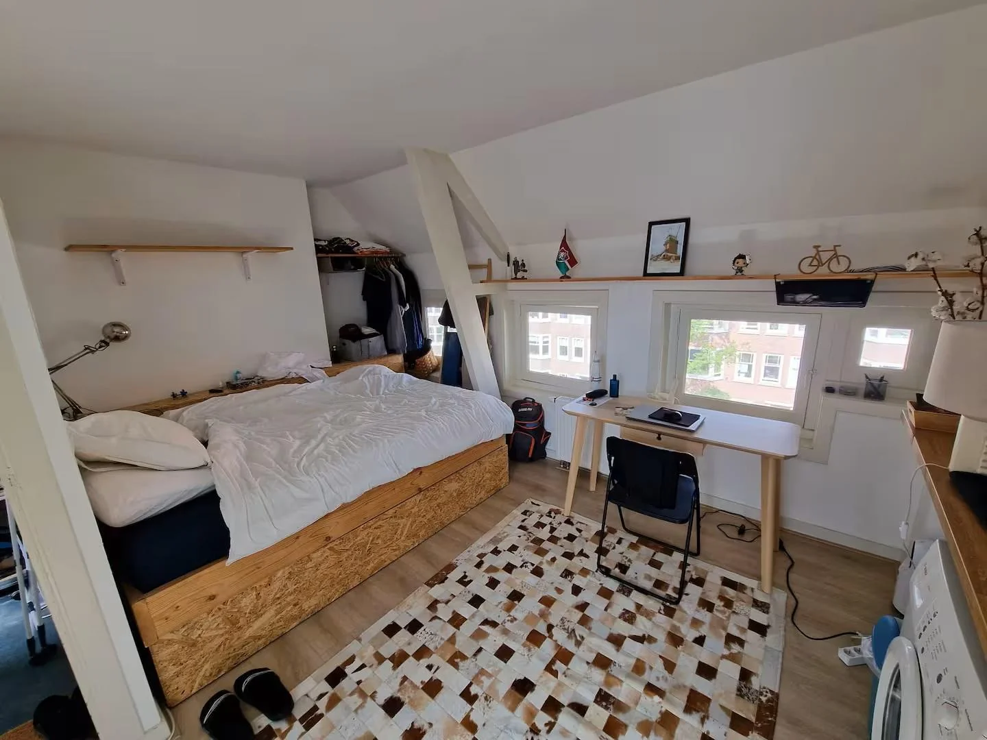 geblurde versie van de foto als achtergrond