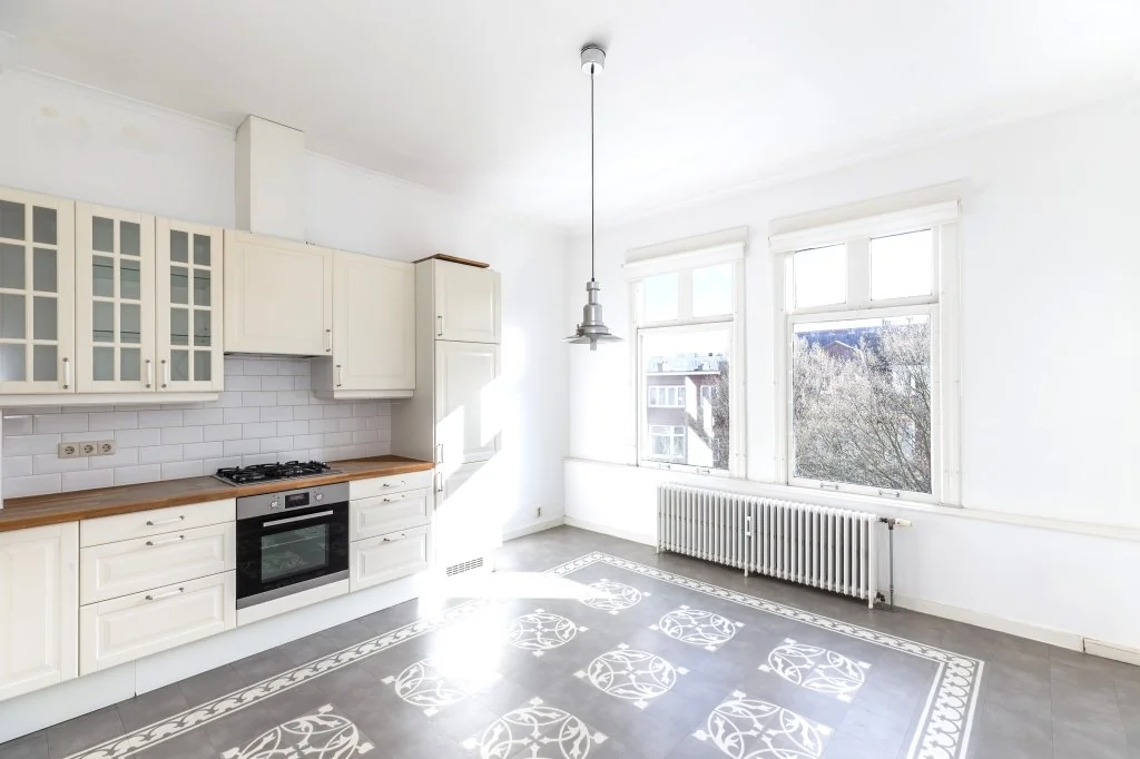 geblurde versie van de foto als achtergrond