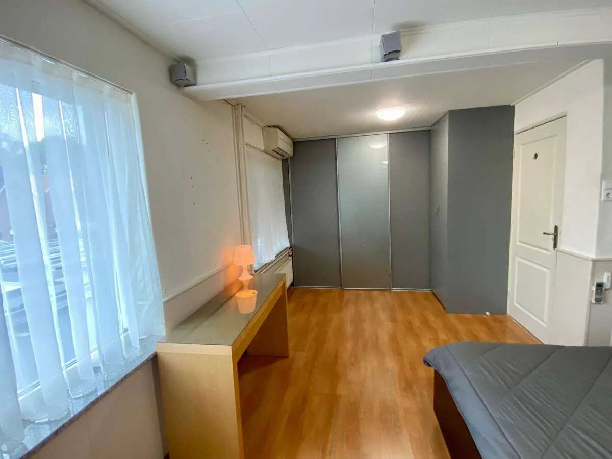 geblurde versie van de foto als achtergrond