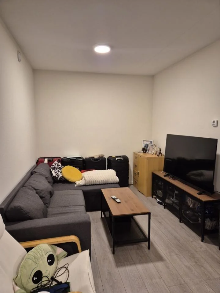 geblurde versie van de foto als achtergrond