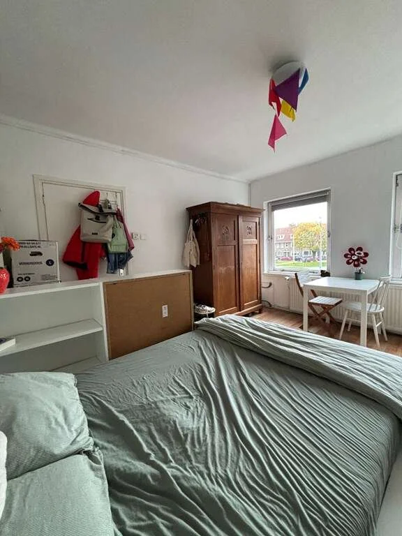 geblurde versie van de foto als achtergrond