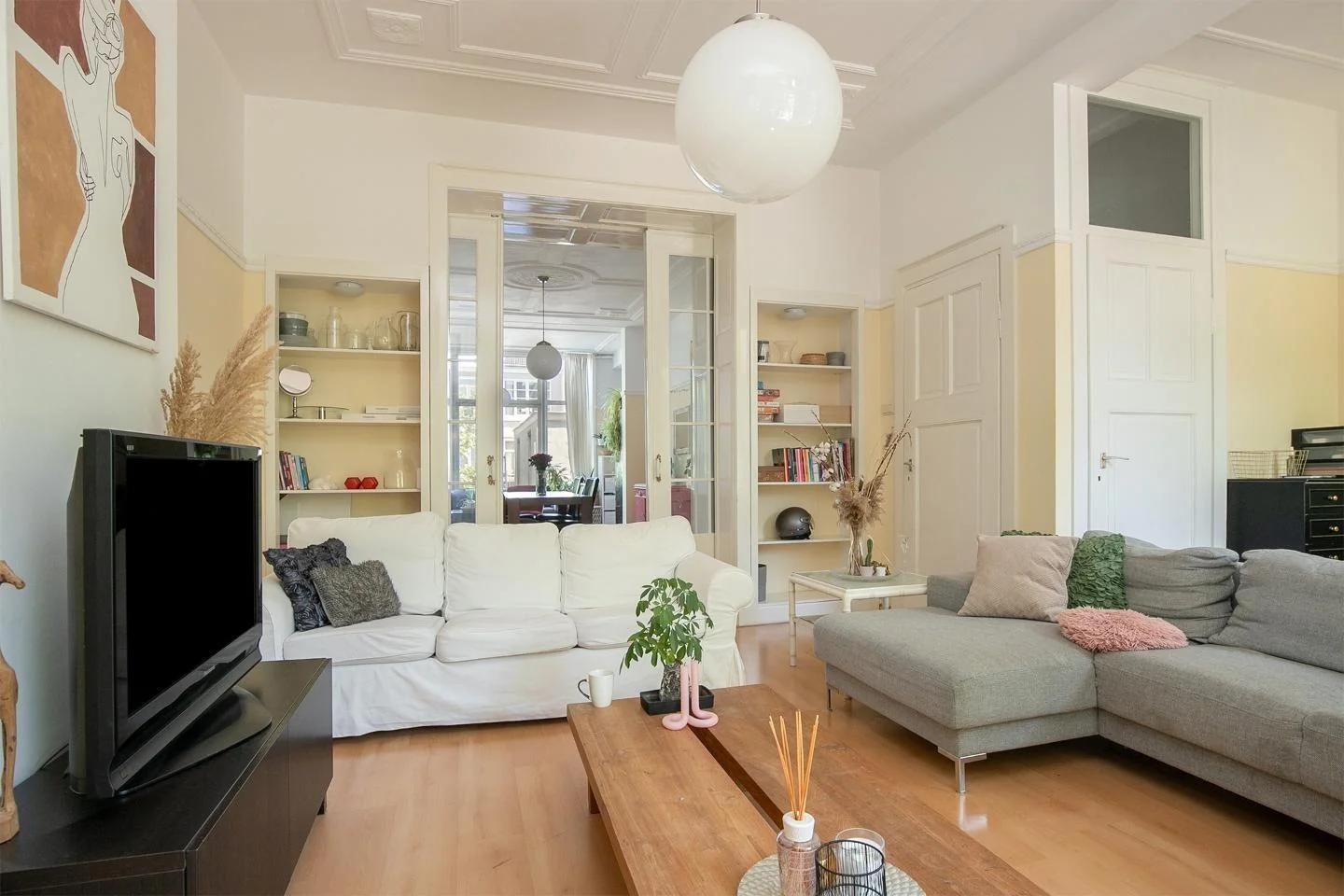 geblurde versie van de foto als achtergrond