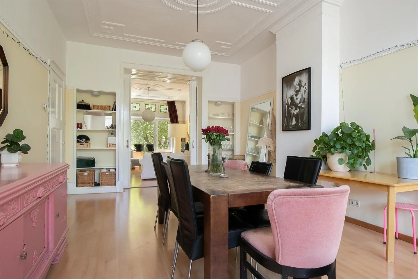 geblurde versie van de foto als achtergrond