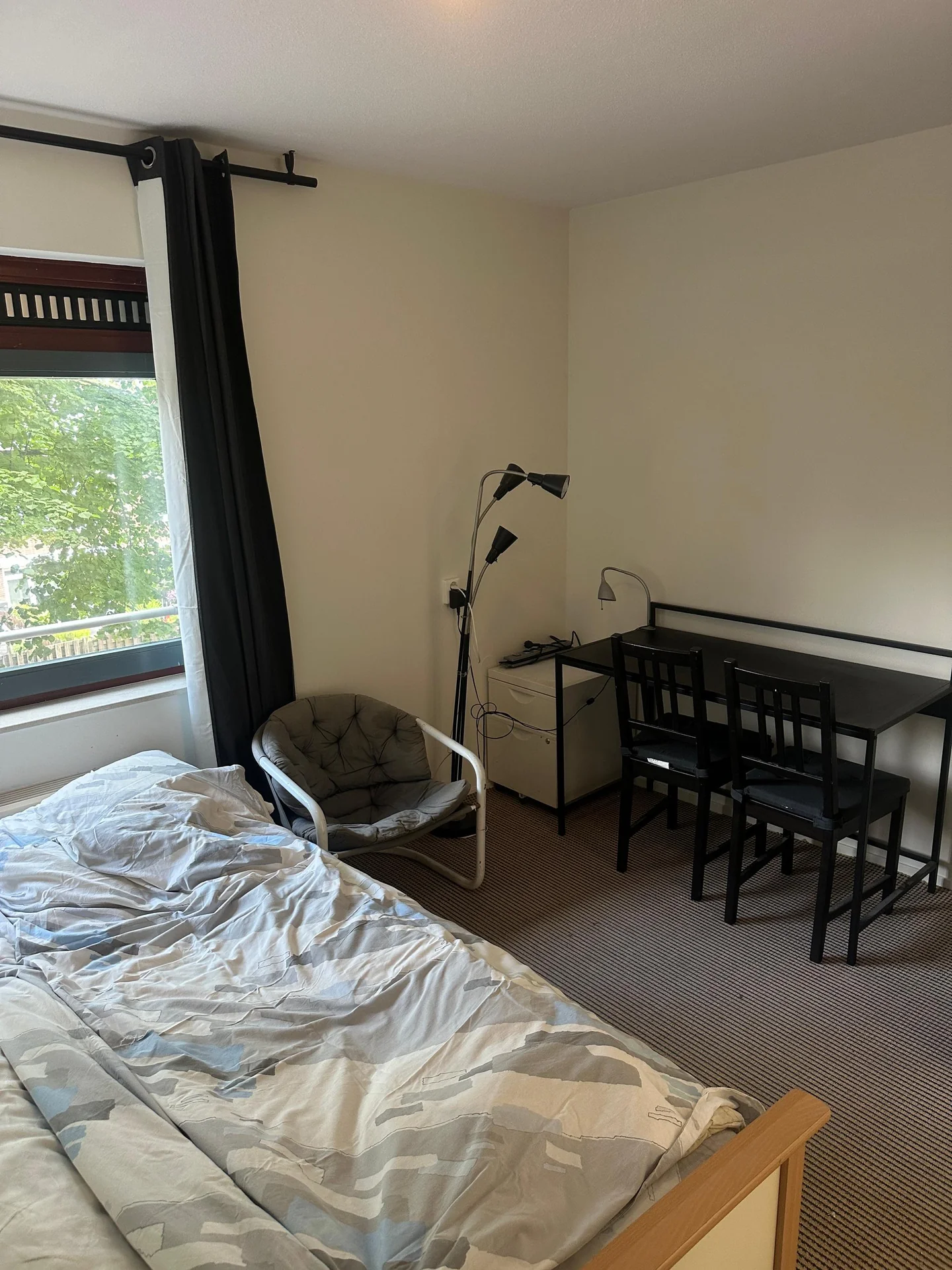 geblurde versie van de foto als achtergrond