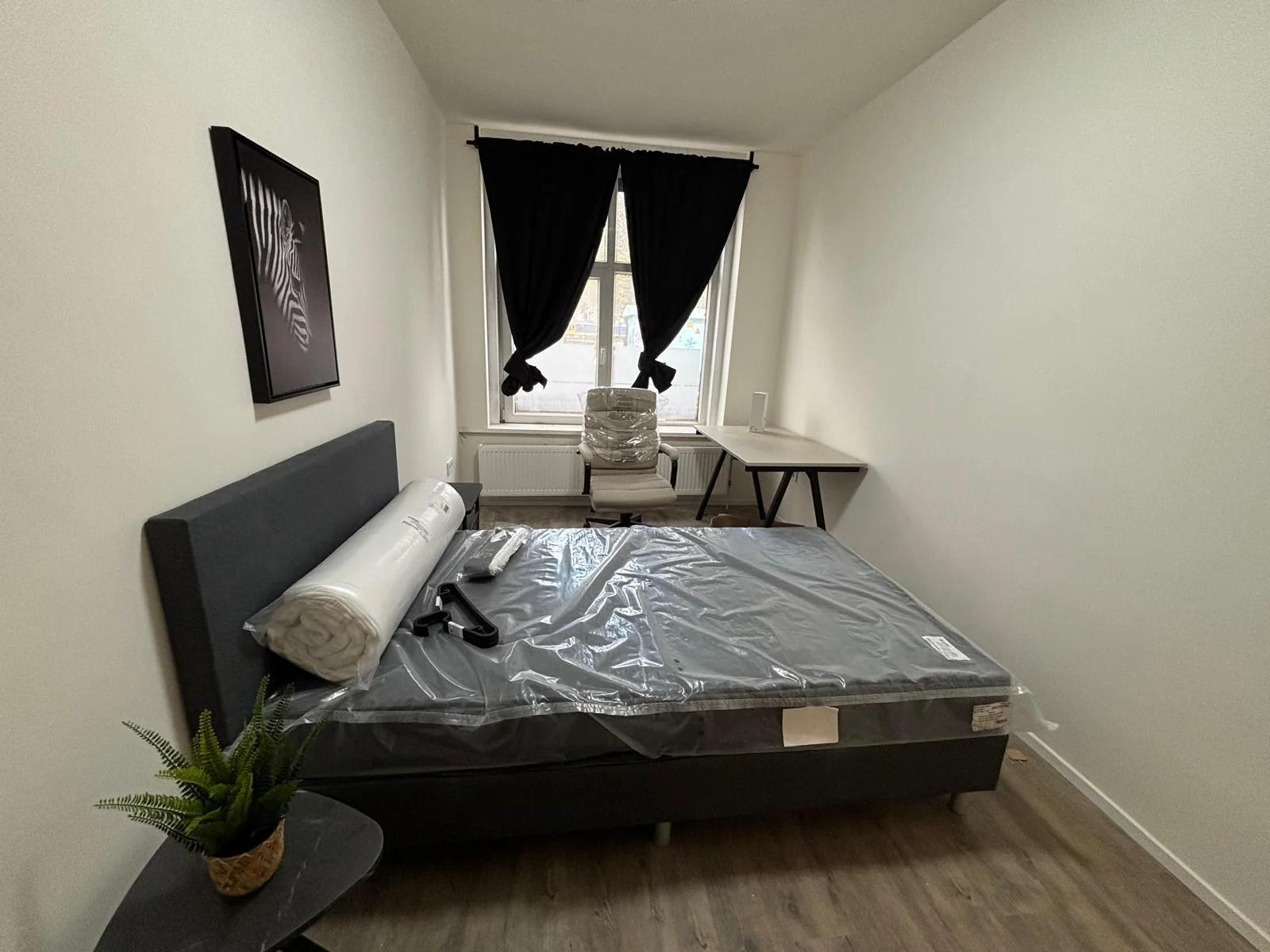 geblurde versie van de foto als achtergrond