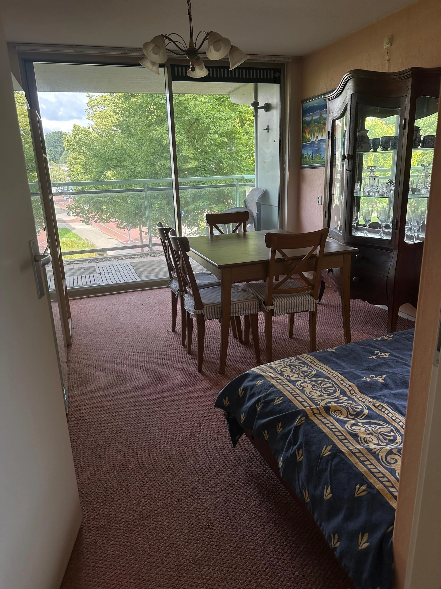 geblurde versie van de foto als achtergrond