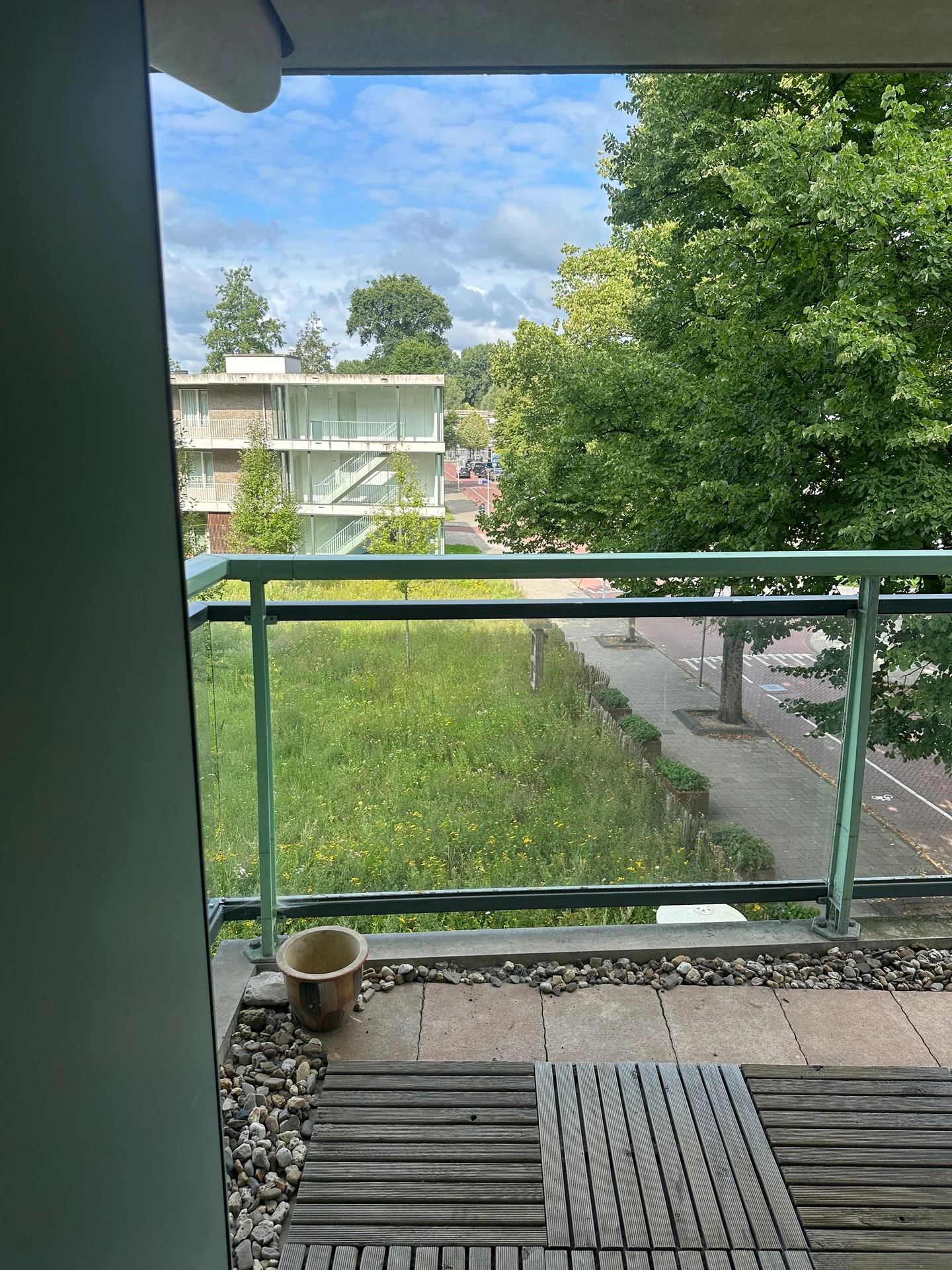 geblurde versie van de foto als achtergrond