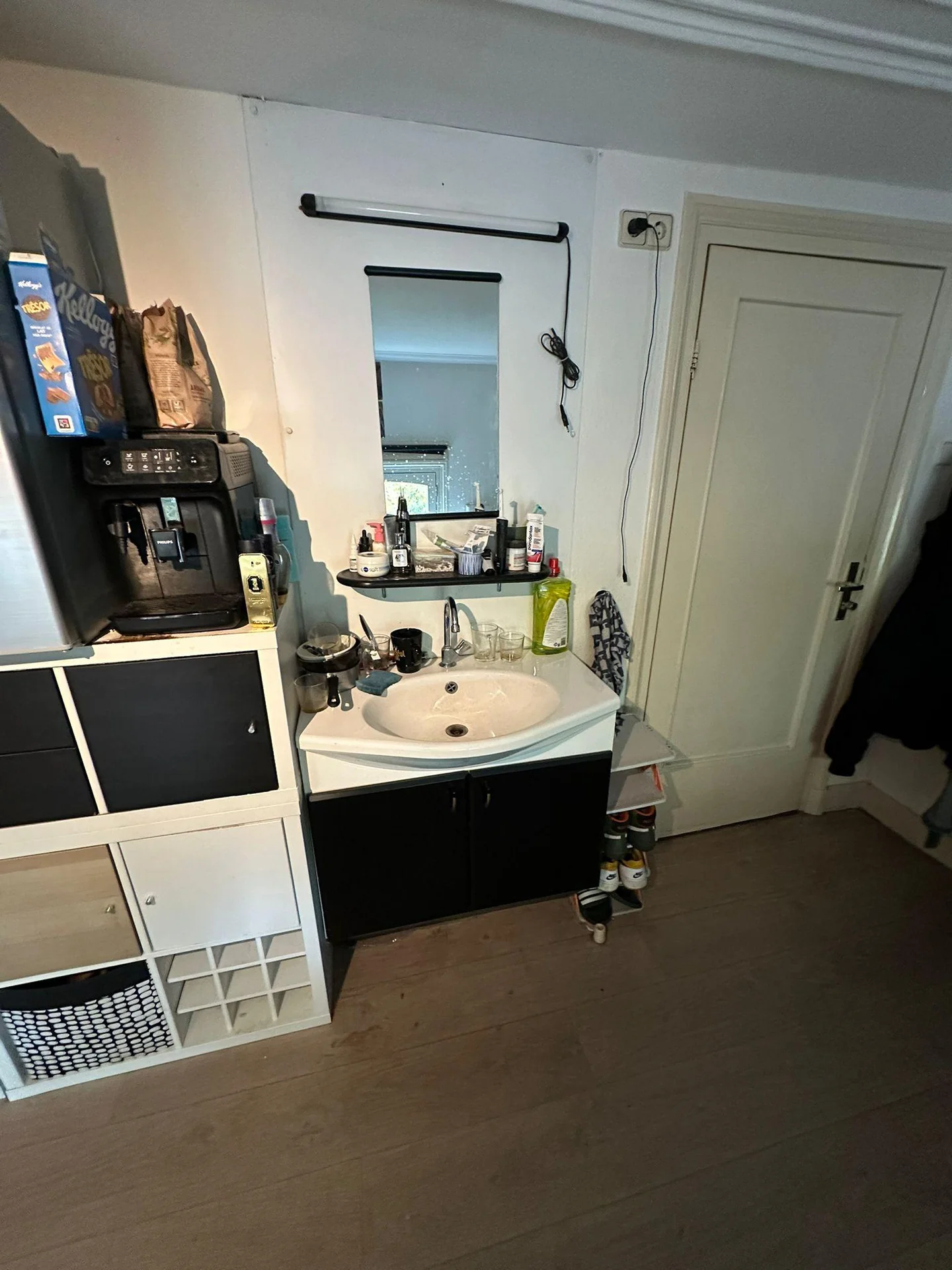 geblurde versie van de foto als achtergrond