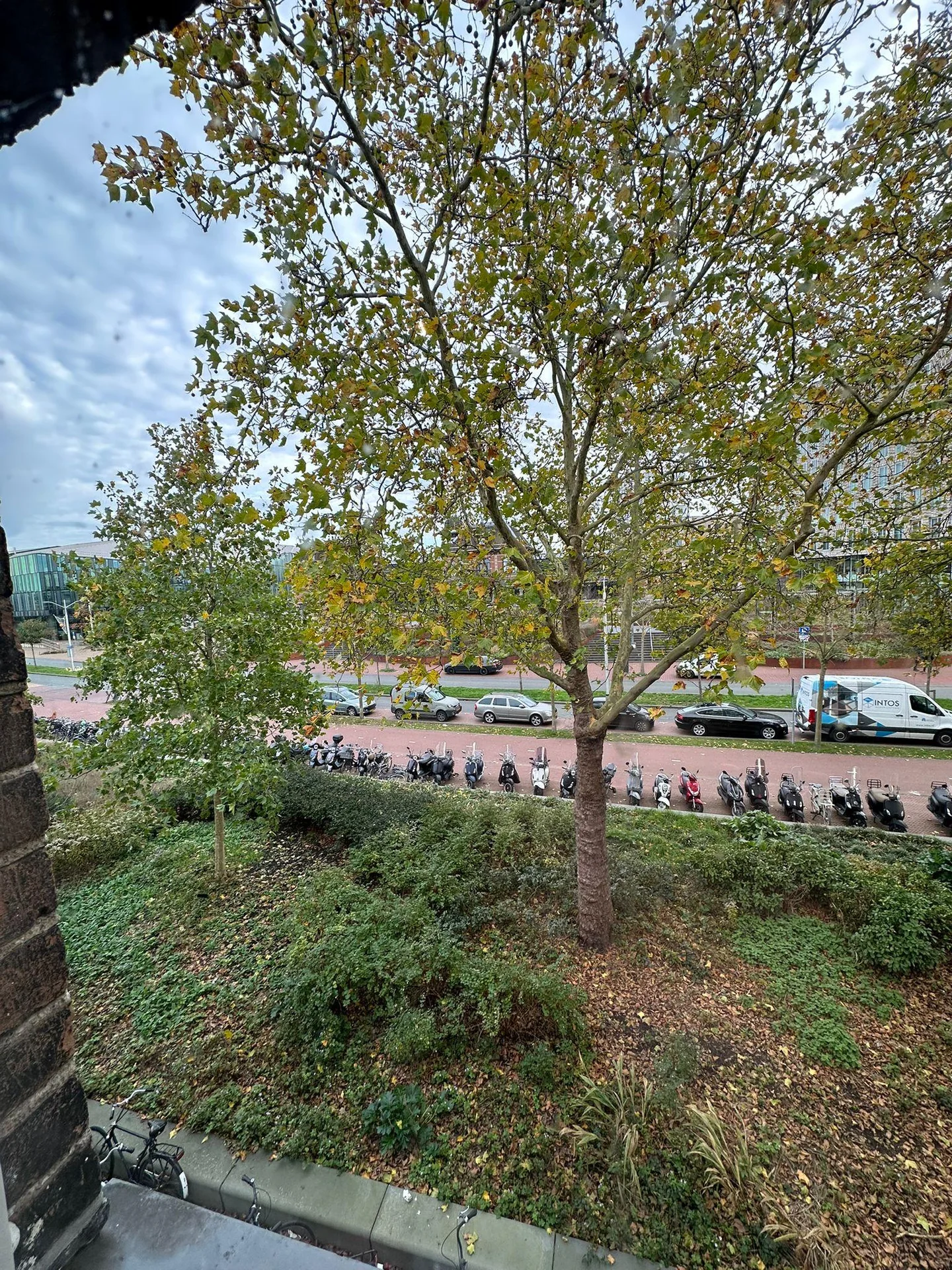 geblurde versie van de foto als achtergrond