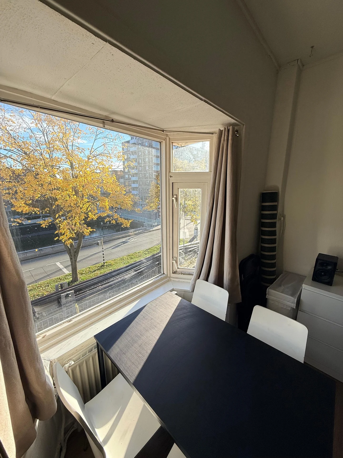 geblurde versie van de foto als achtergrond