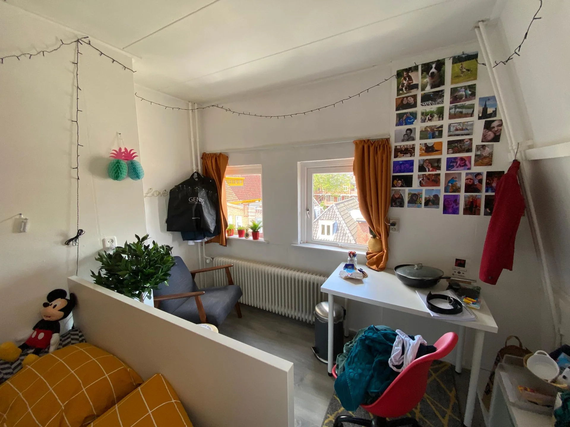 geblurde versie van de foto als achtergrond