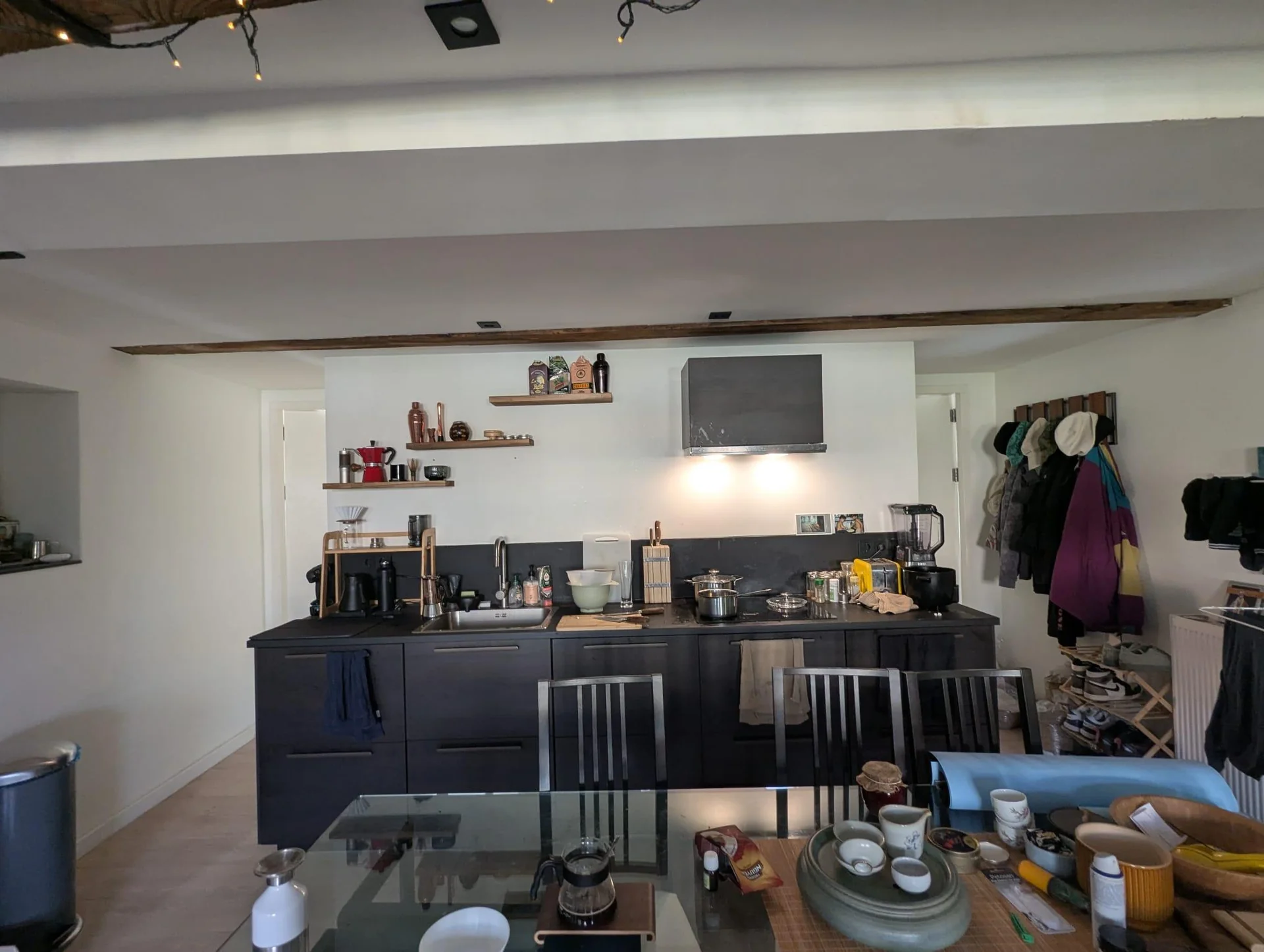 geblurde versie van de foto als achtergrond