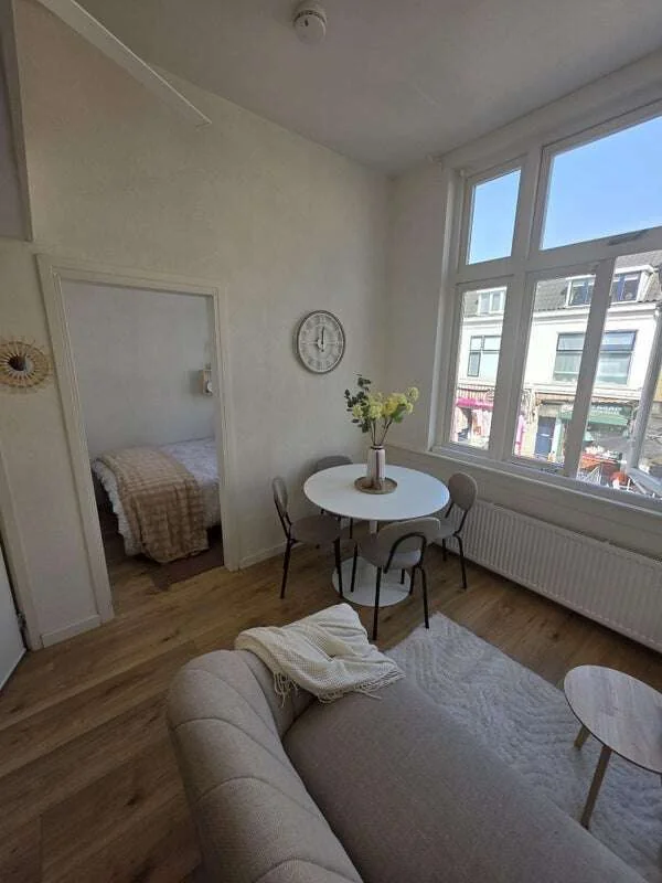 geblurde versie van de foto als achtergrond