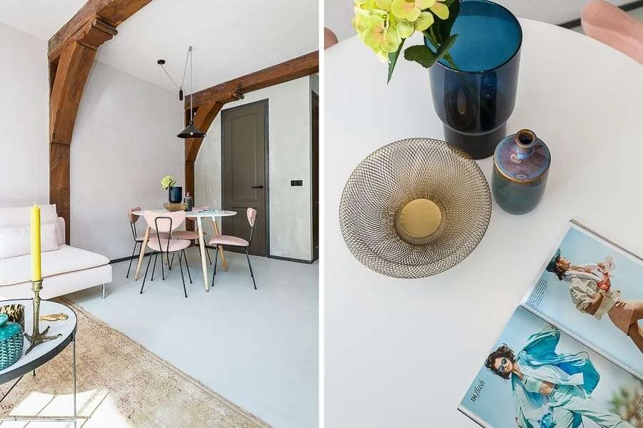 geblurde versie van de foto als achtergrond