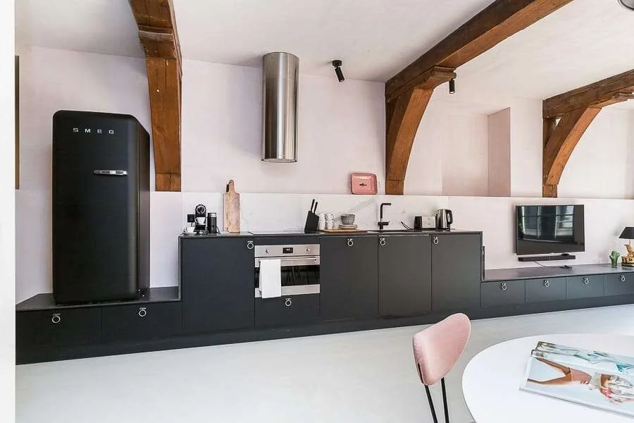 geblurde versie van de foto als achtergrond