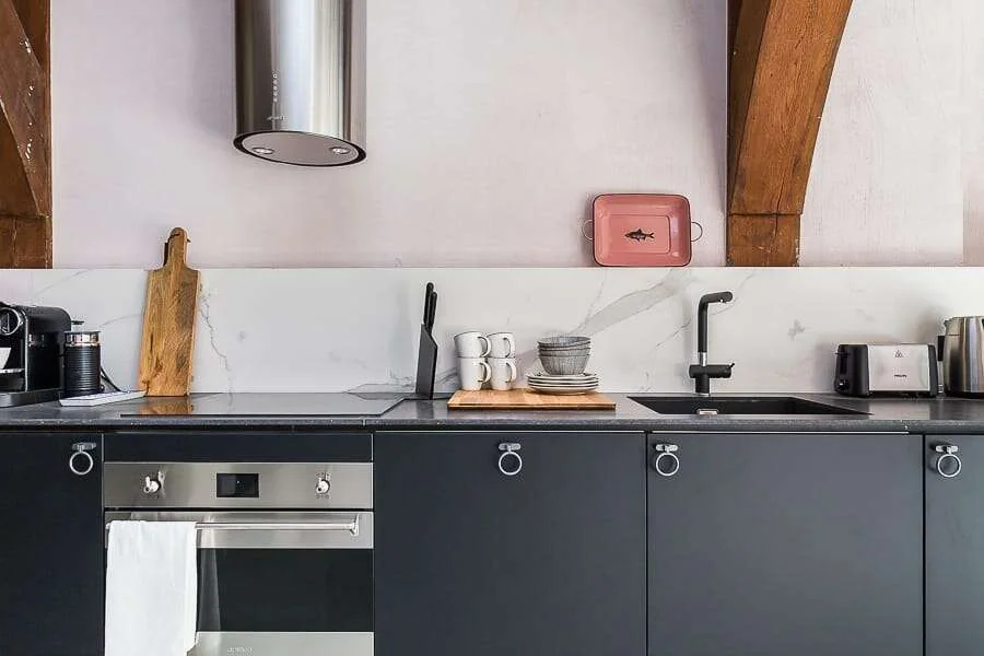 geblurde versie van de foto als achtergrond