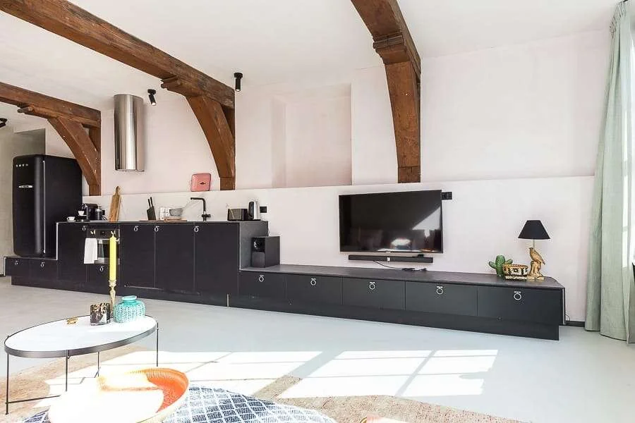 geblurde versie van de foto als achtergrond