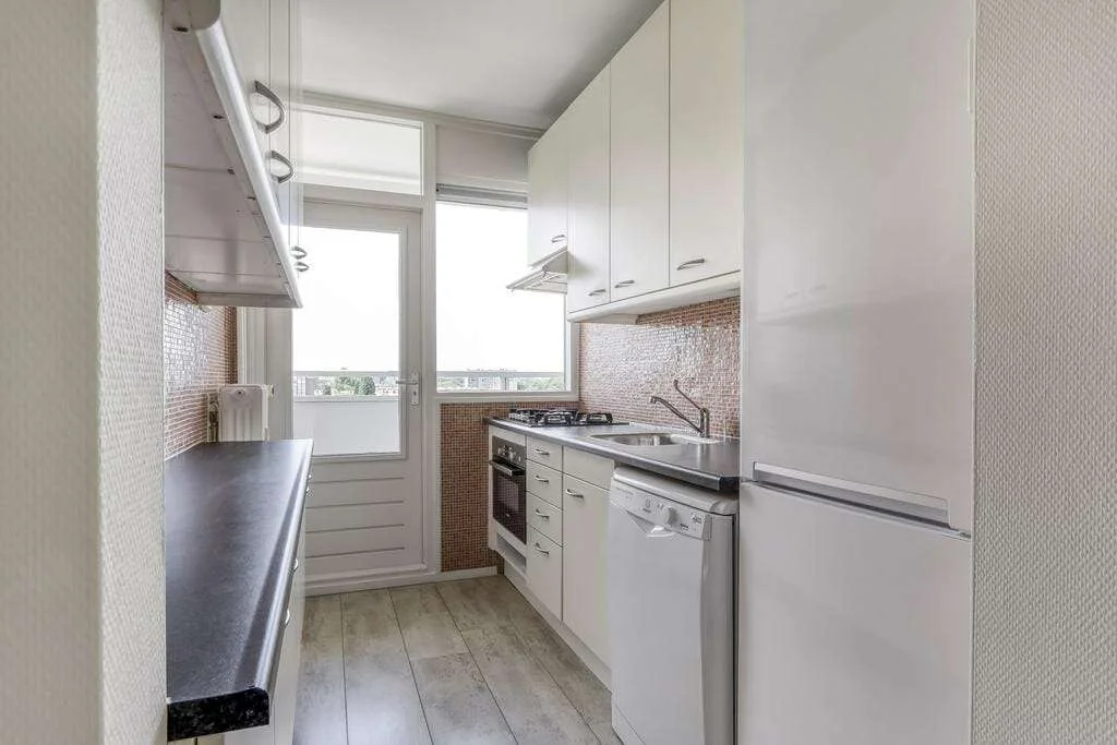 geblurde versie van de foto als achtergrond