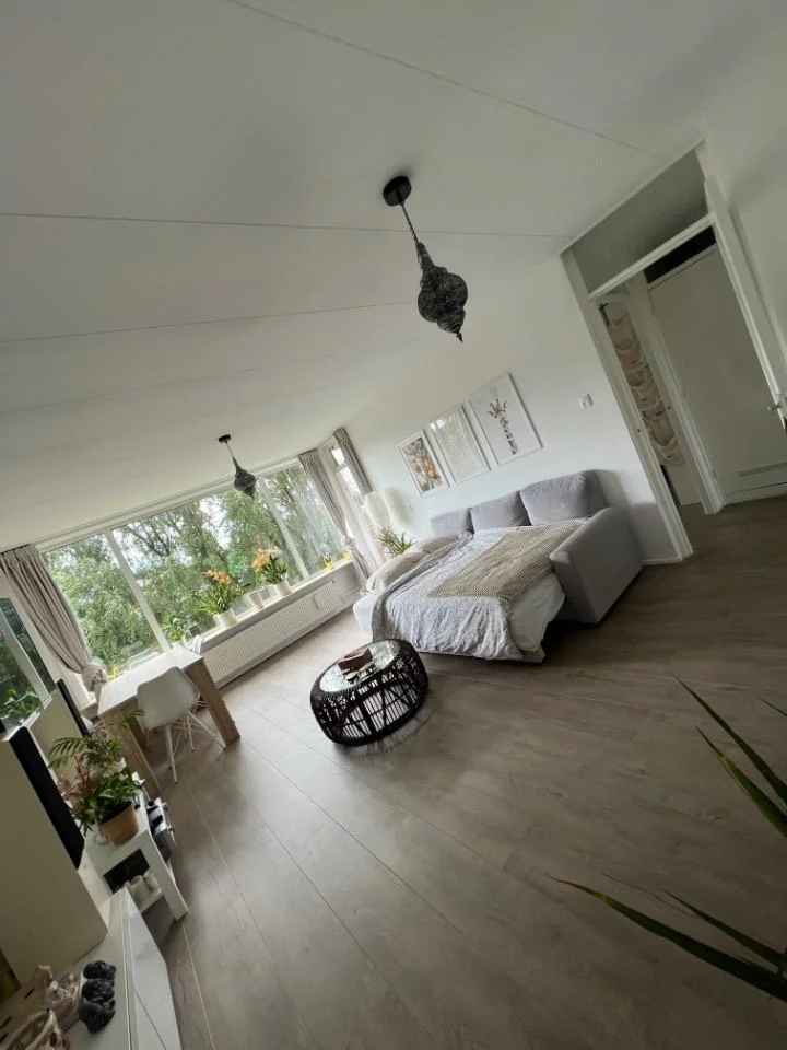 geblurde versie van de foto als achtergrond