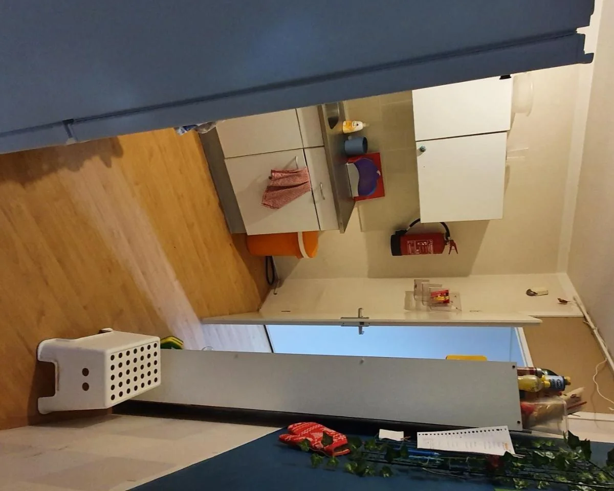 geblurde versie van de foto als achtergrond