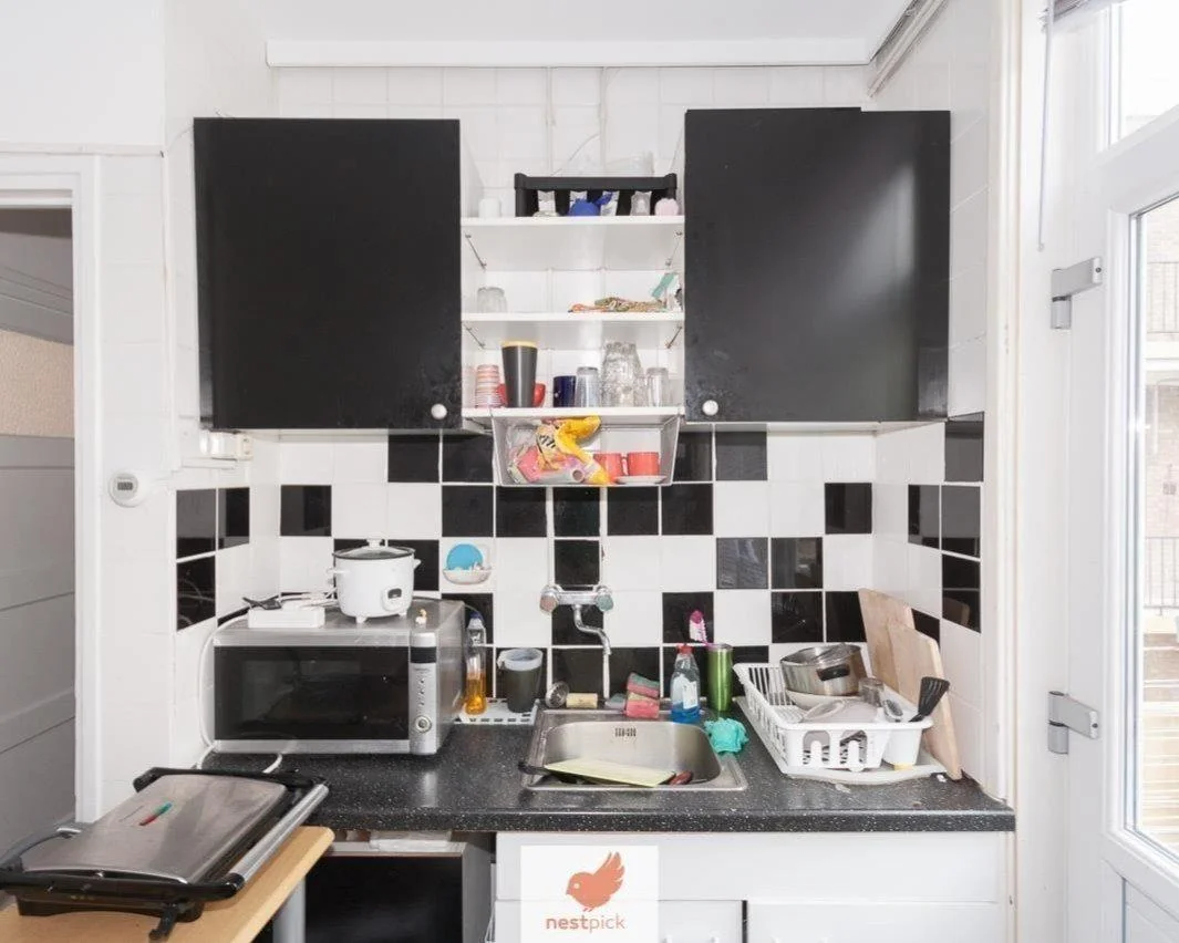 geblurde versie van de foto als achtergrond