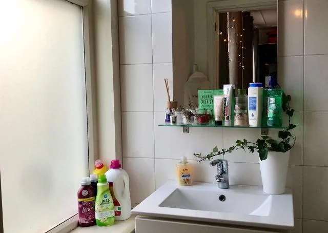 geblurde versie van de foto als achtergrond