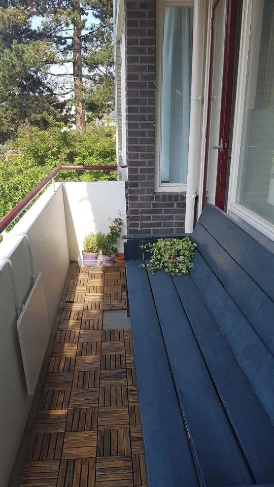 geblurde versie van de foto als achtergrond