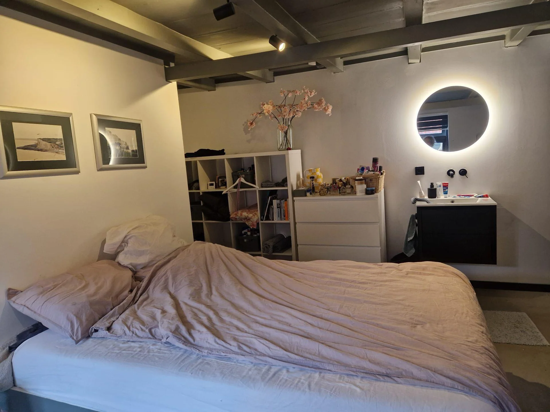 geblurde versie van de foto als achtergrond