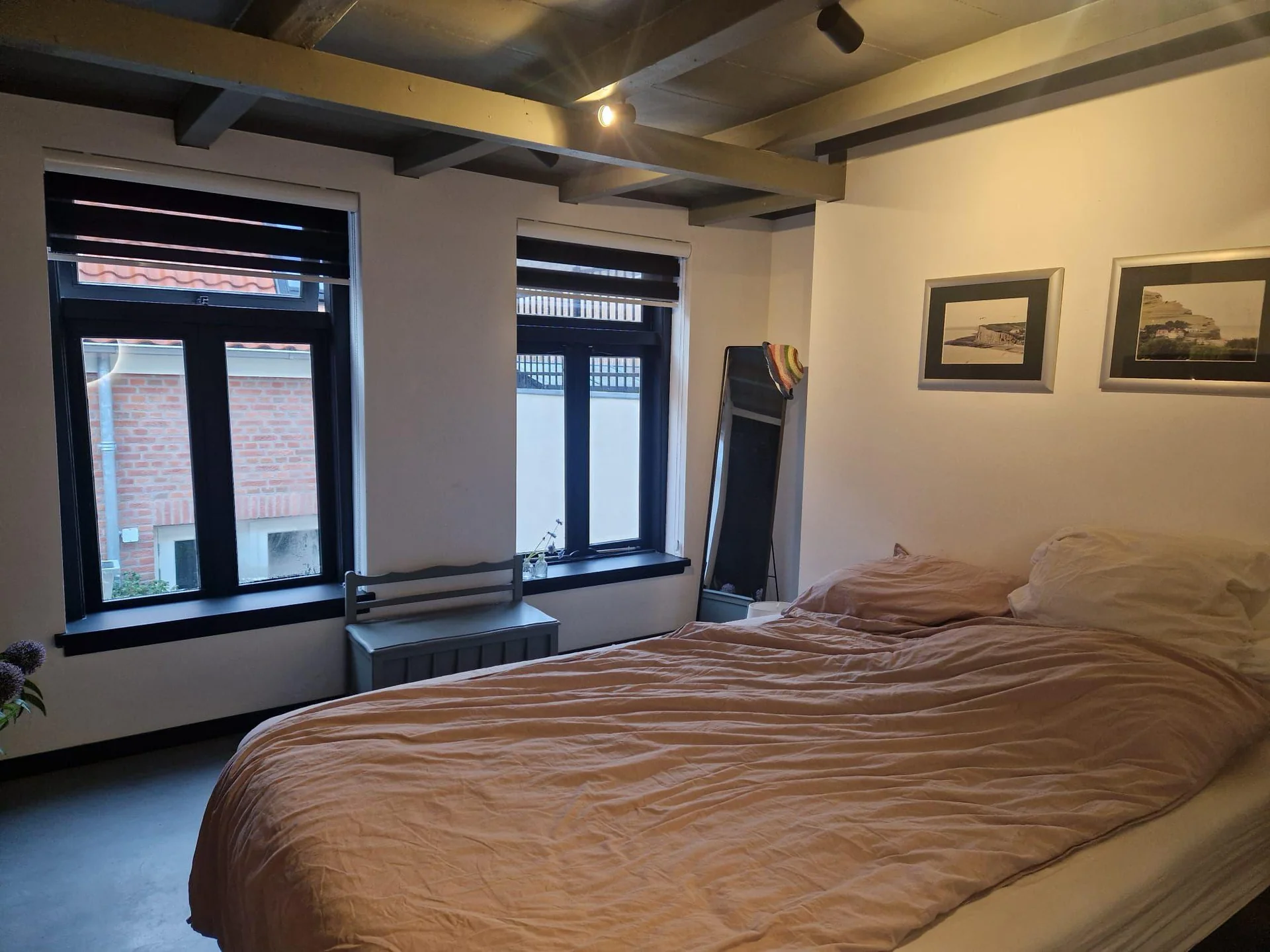 geblurde versie van de foto als achtergrond