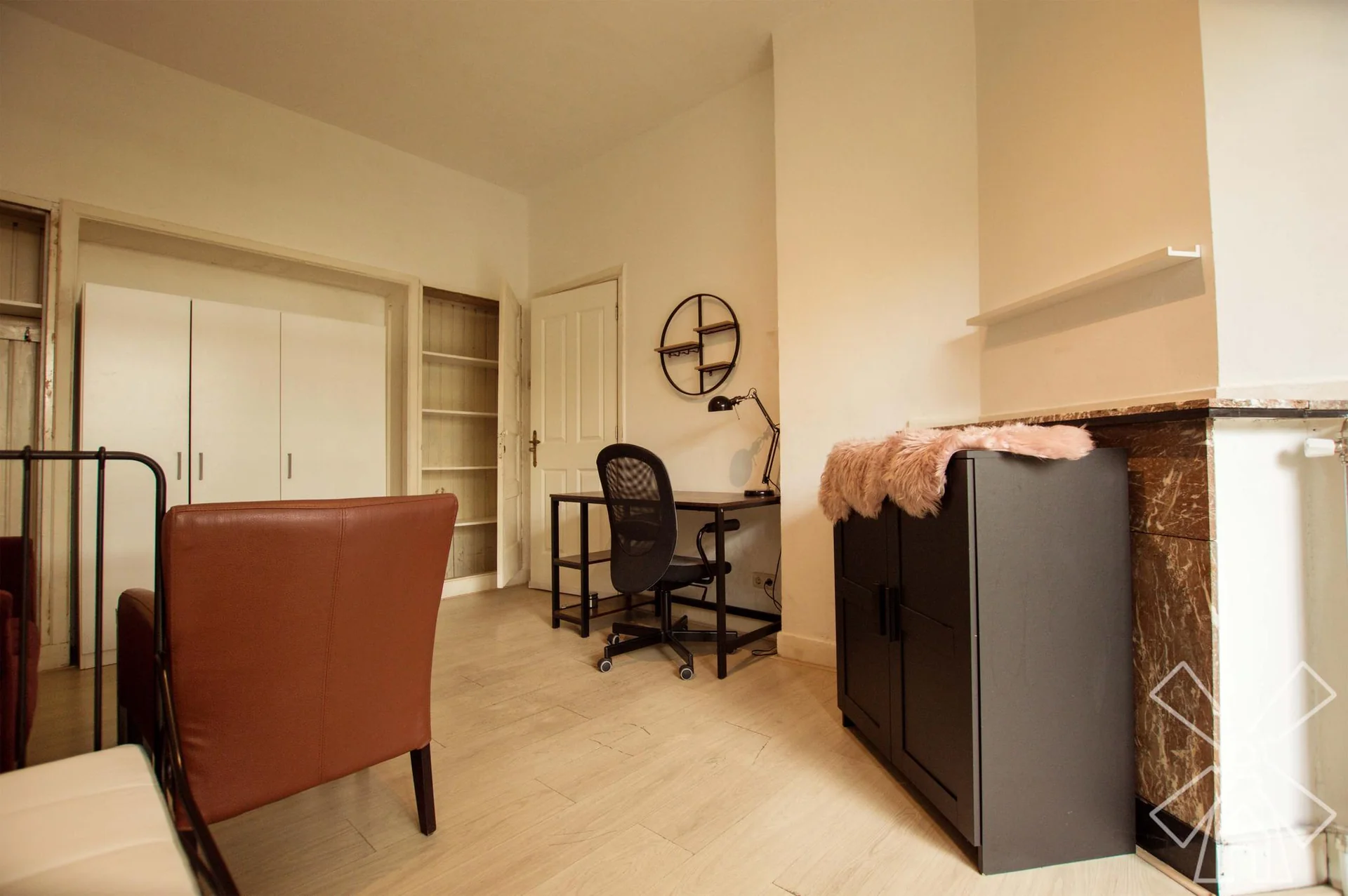 geblurde versie van de foto als achtergrond