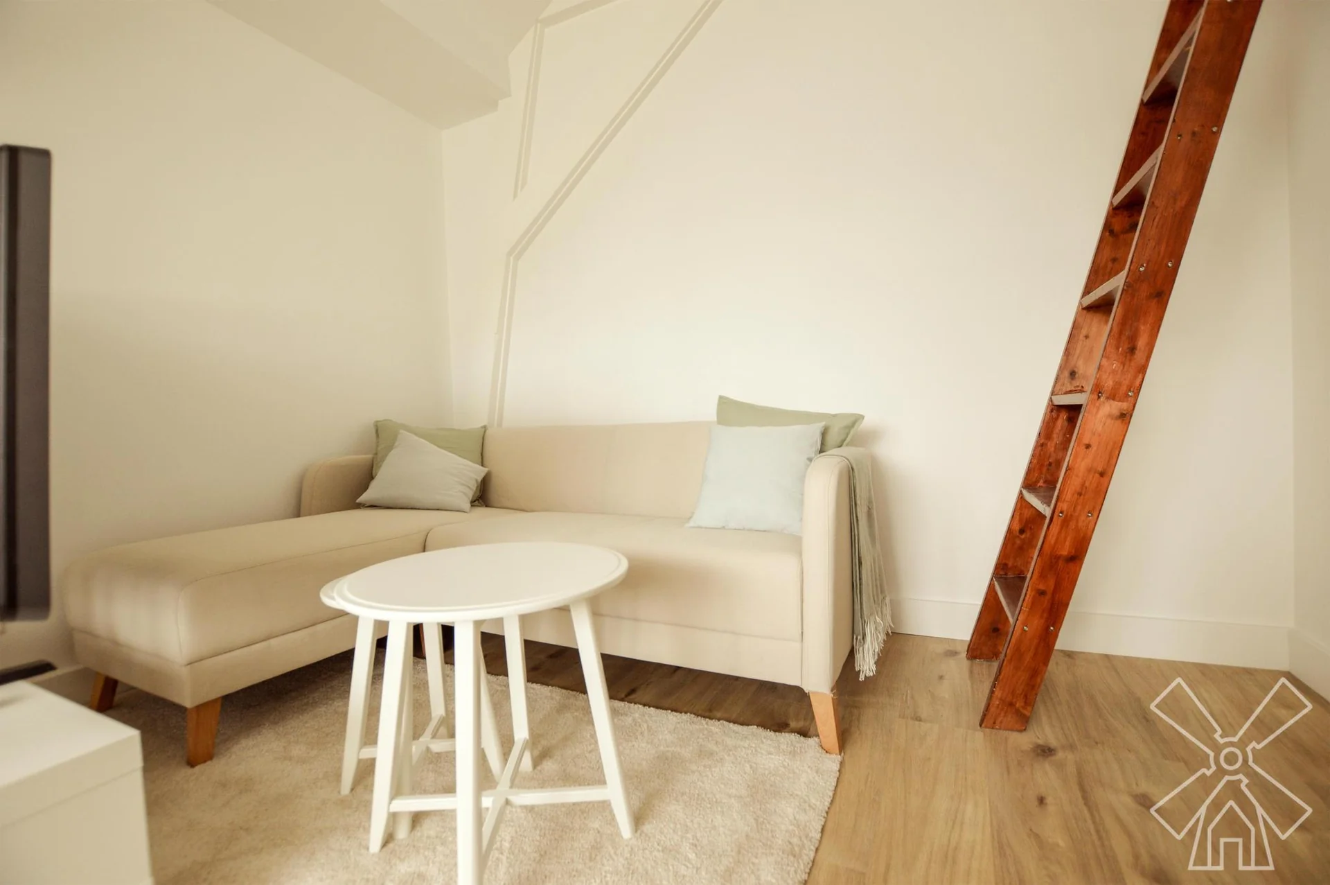 geblurde versie van de foto als achtergrond