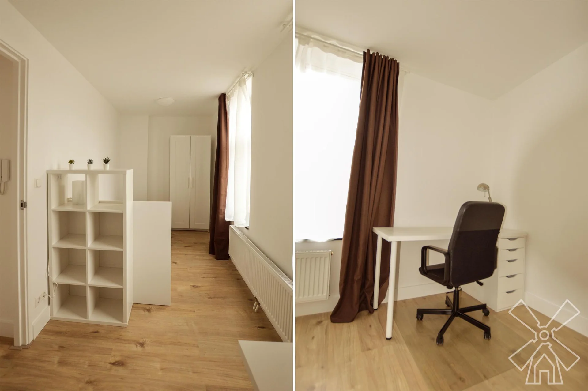 geblurde versie van de foto als achtergrond