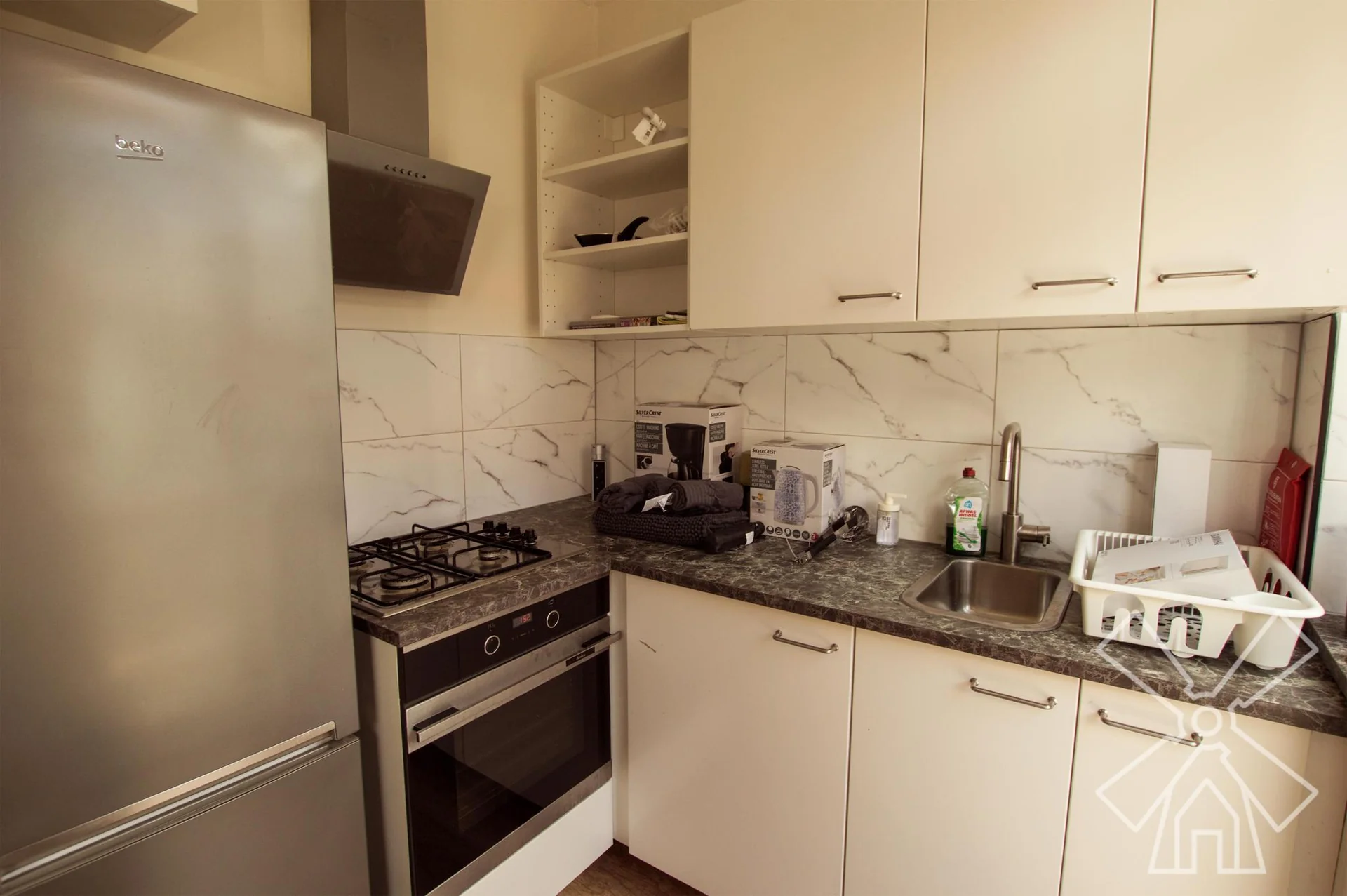 geblurde versie van de foto als achtergrond