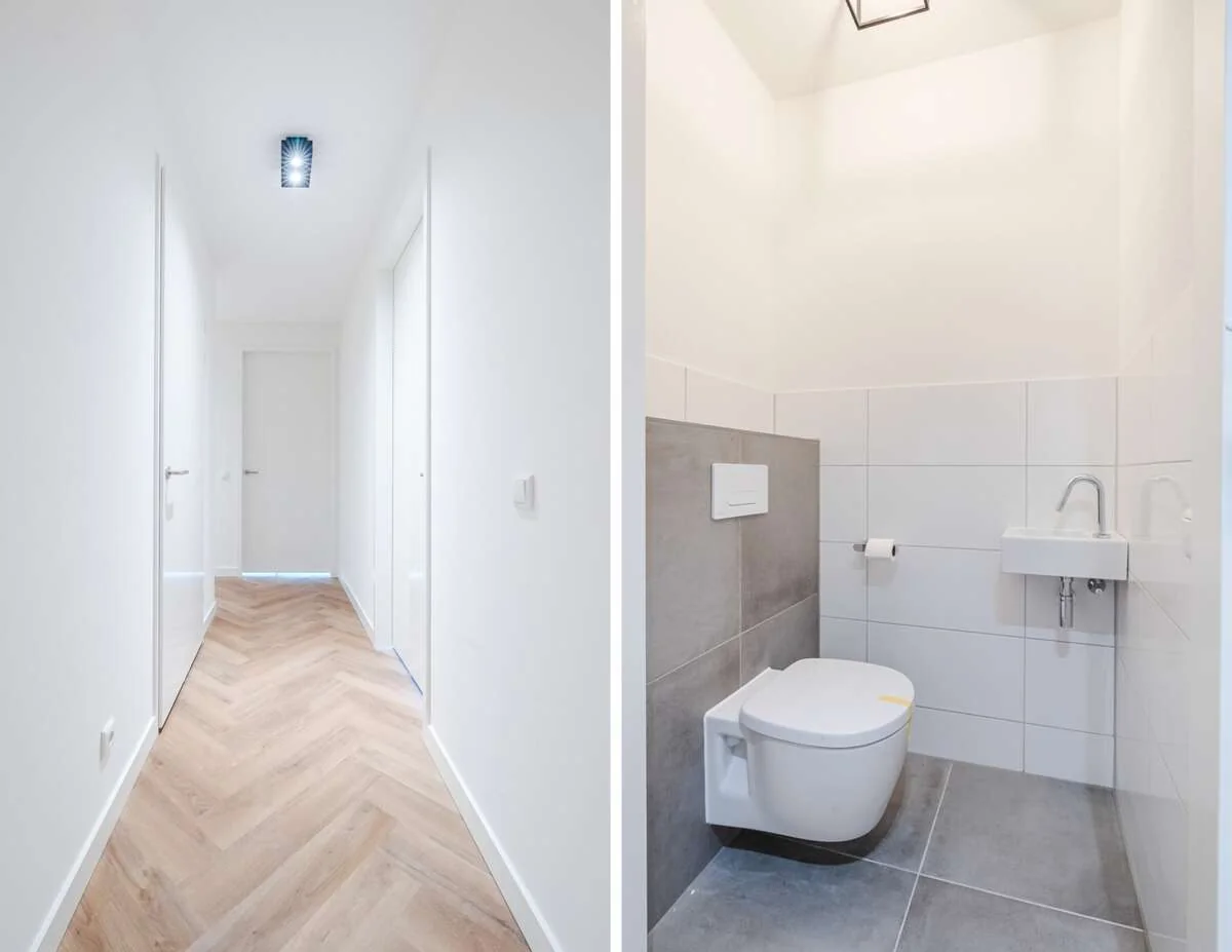 geblurde versie van de foto als achtergrond