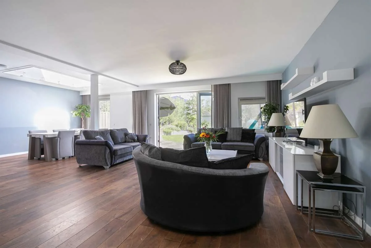 geblurde versie van de foto als achtergrond