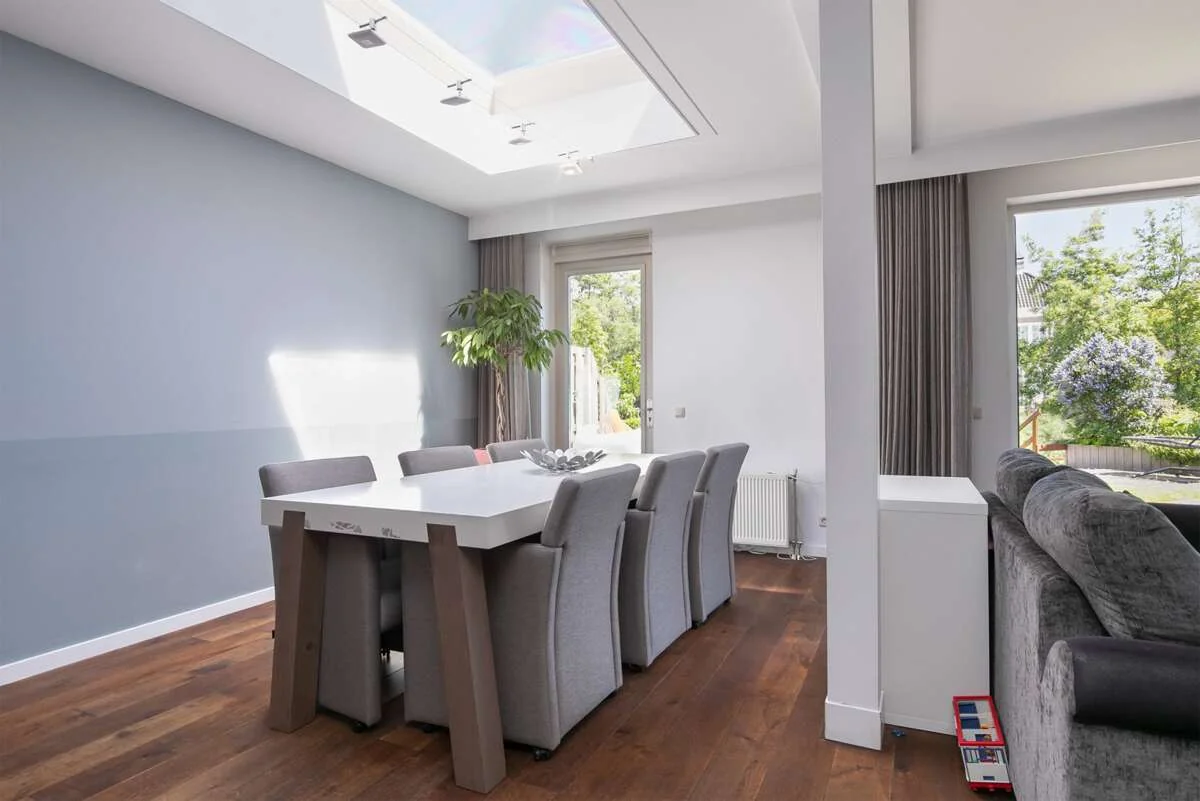 geblurde versie van de foto als achtergrond