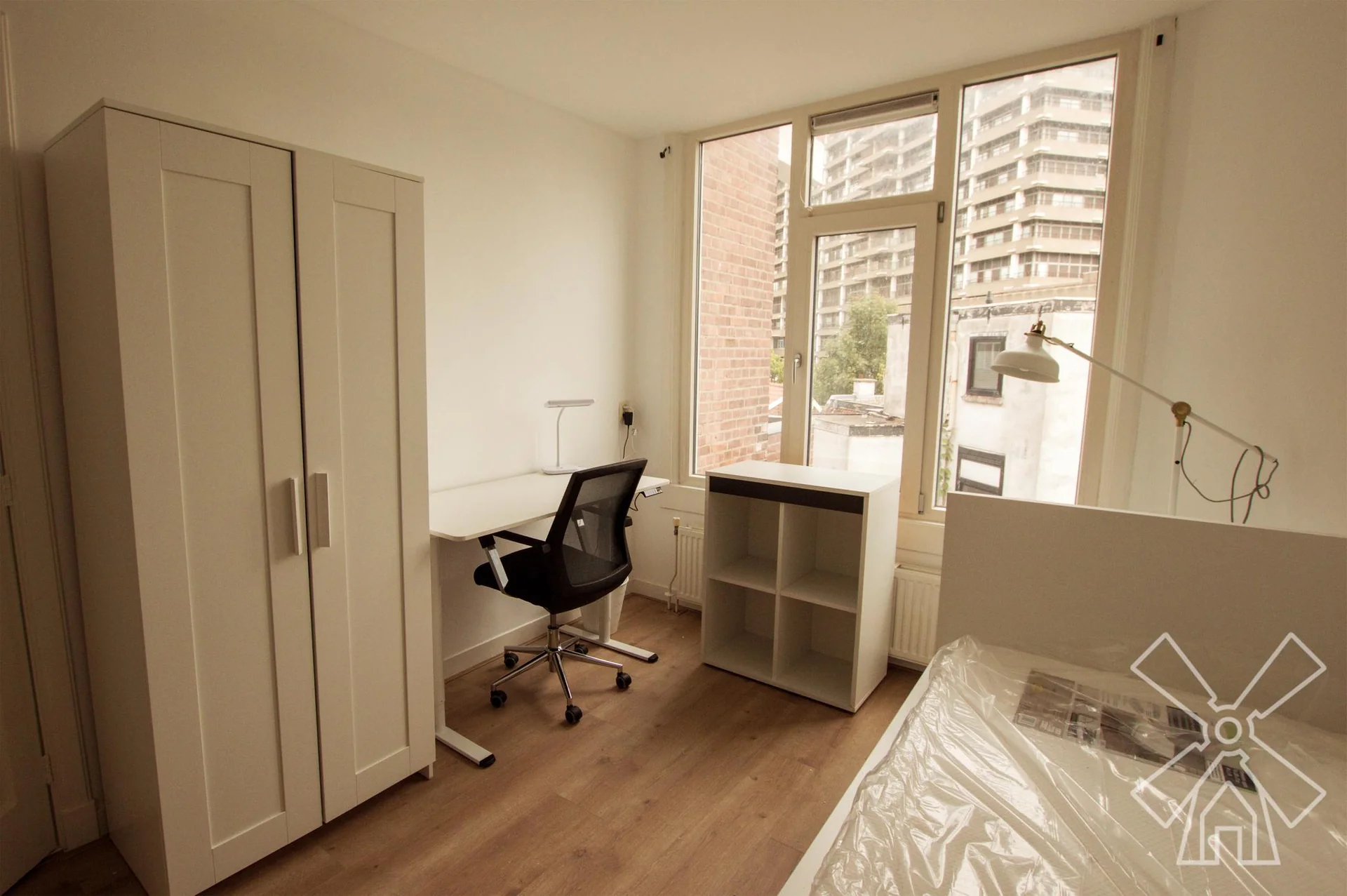 geblurde versie van de foto als achtergrond