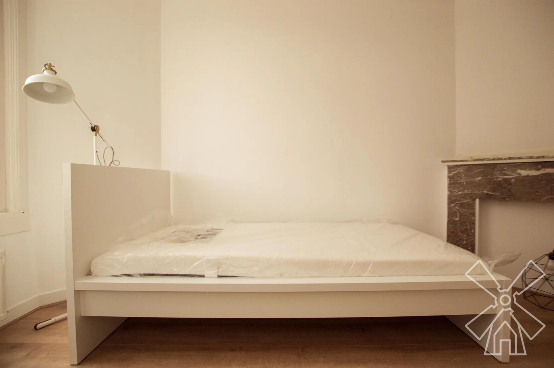 geblurde versie van de foto als achtergrond