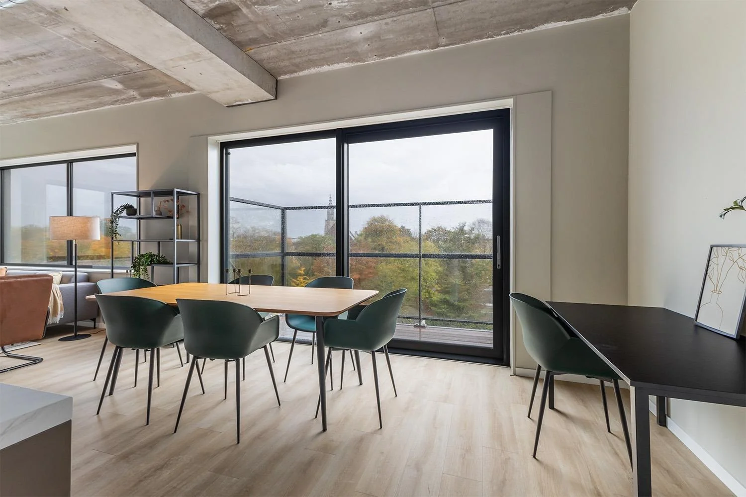 geblurde versie van de foto als achtergrond