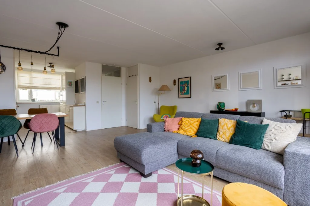 geblurde versie van de foto als achtergrond