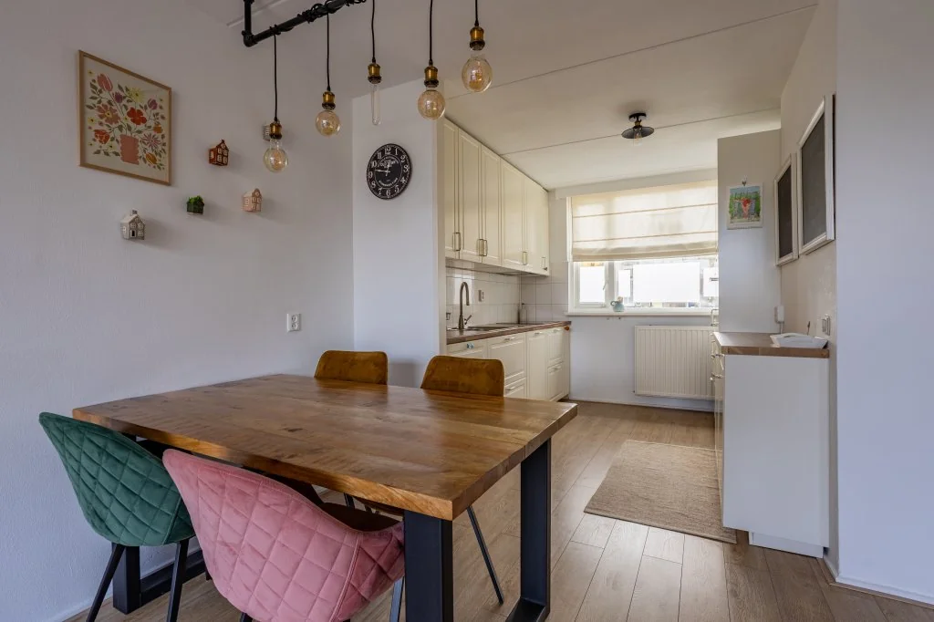 geblurde versie van de foto als achtergrond